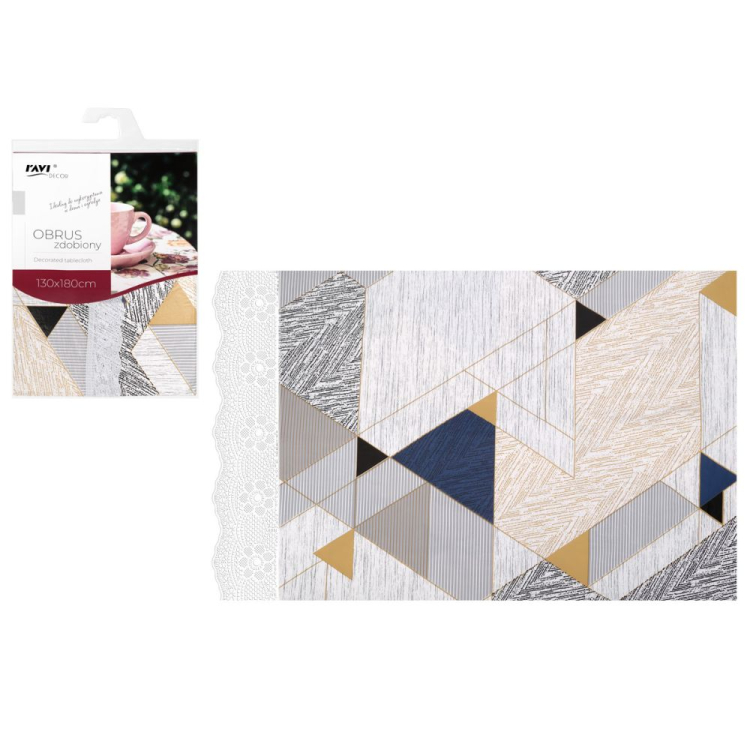 Obrus zdobiony 130x180cm wzór 2 RAVI